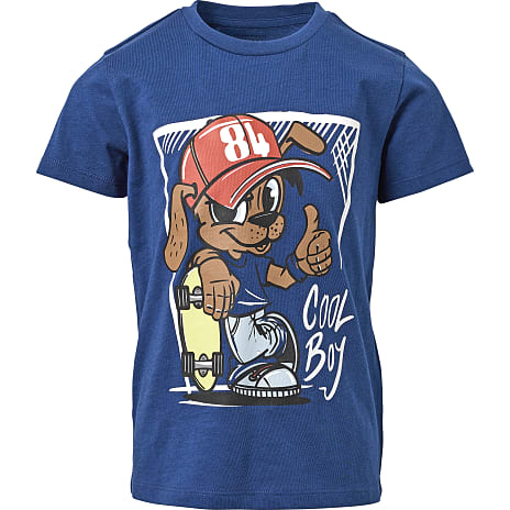 VRS Børne T-shirt Str. 98/104 Blå