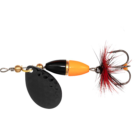 Kinetic fizz 7g spinner - sort/orange/guldfarvet 1 stk.