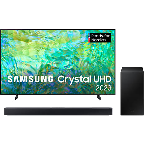 Samsung TU85CU8005 UHD TV + HW-C440 Soundbar