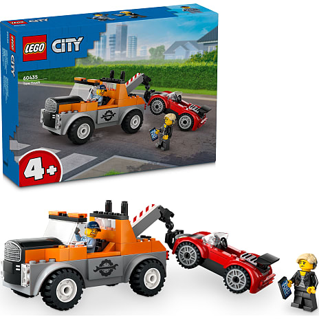 LEGO City Kranvogn og Sportsvognsreparation 60435