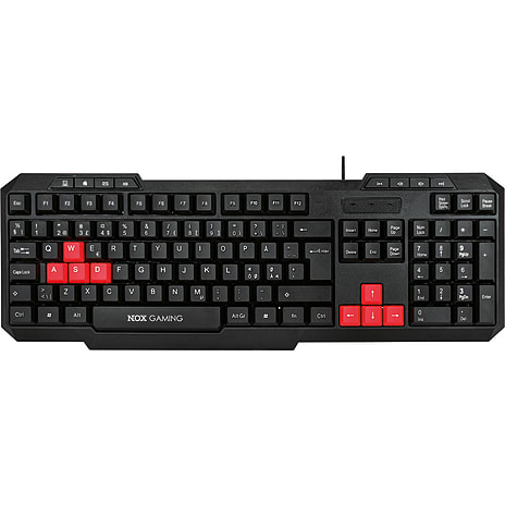 Nox 104 Keys Keyboard Rød