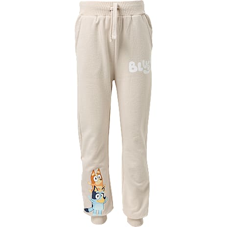 Bluey sweatpants str. 98/104 - beige 1 stk.