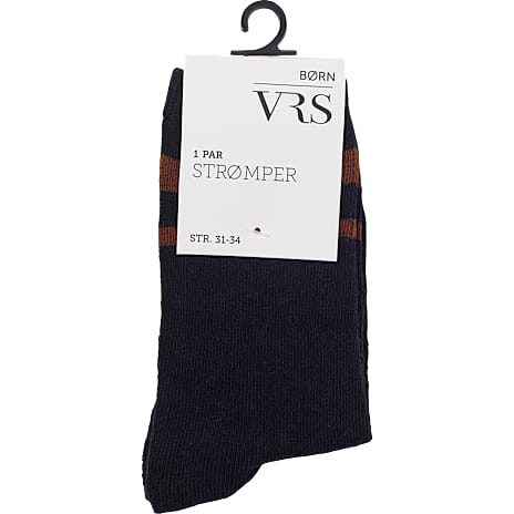 VRS Børne Strømper Str. 35/37 Sort