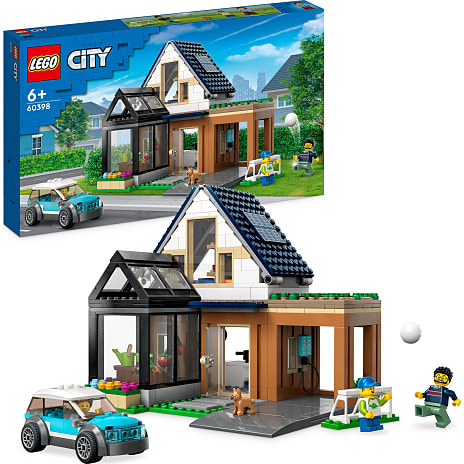 Tag det op visuel Øde LEGO® City Familiehus og elbil 60398 | Køb på føtex.dk!
