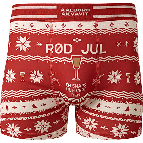 VRS herre snaps jule tights str. m - rød 1 stk.