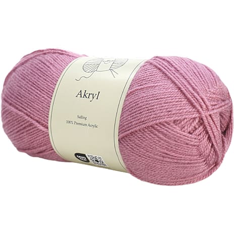 Salling akrylgarn - rosa 12521 1 stk.