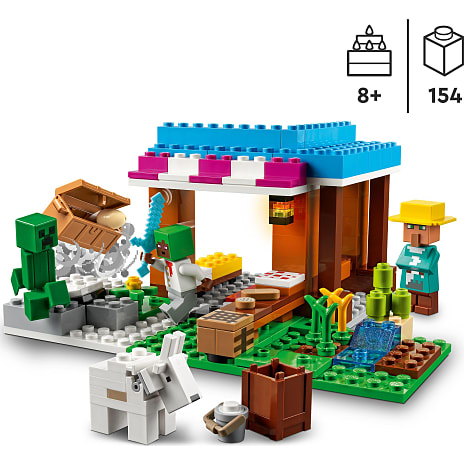 afbalanceret Making undersøgelse LEGO® Minecraft® Bageriet 21184 | Køb online på br.dk!