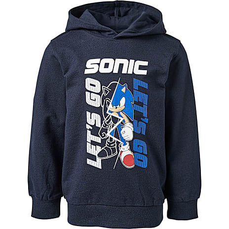 Sonic Hættetrøje Str. 98/104 Blå