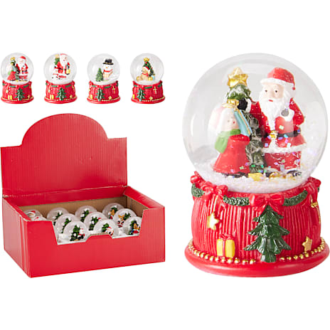 Jule Rystekugle Med Figurer 6,5 x 4,5 cm Assorteret