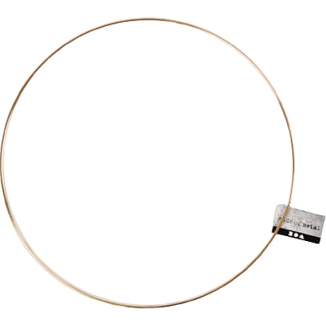 Metalring guldfarvet