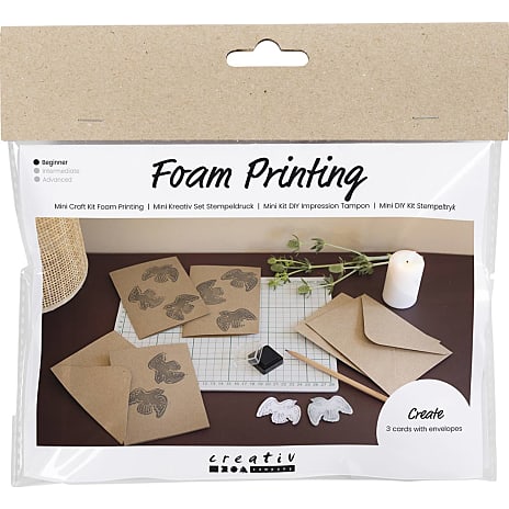 Creotime Mini DIY Kit Stempeltryk Kort Duer