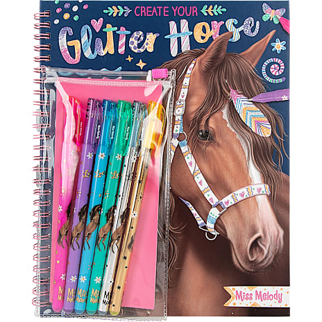 Miss Melody malebog med glitter gelpenne 1 stk.