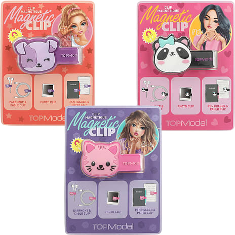 TOPModel klips med magnetlukning – flere varianter - assorteret 1 stk.