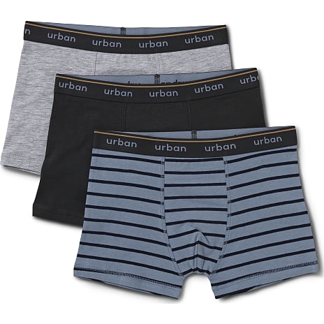 VRS Teen 3-pak Boxershorts Str. 146/152 Blå/Sort/Grå