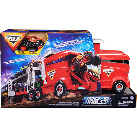 Monster Jam 1:64 Launch N Go Hauler Legesæt
