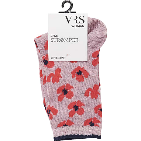 VRS Dame Glimmerstrømper Str. Onesize Printet