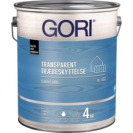 Gori 502 transparent træbeskyttelse 5 liter - Mahogni 5000 ml