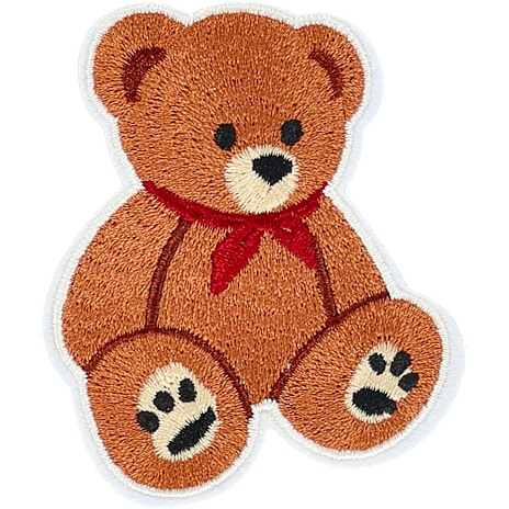 Julefryd Tekstil Strygemærke Bamse 7,5 cm Brun