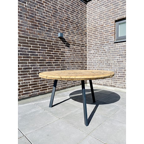 Kabeltromlen Havebord Sort Stålstel
