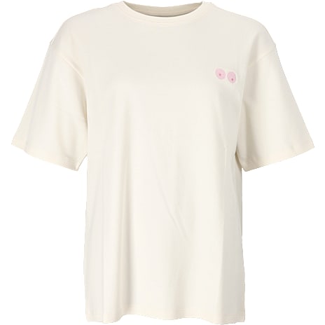 VRS Dame Støt Brysterne T-shirt Str. L Råhvid