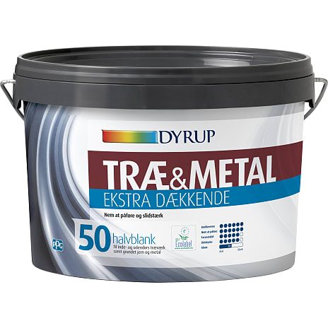 Dyrup Træ & Metal Maling 50 Ekstra Dækkende Base 30, 2,25 L