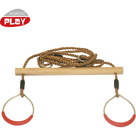 Nordic Play Trapezgynge i Træ med Ringe