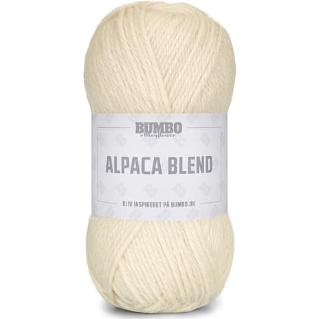 Bumbo By Mayflower Alpaka Uldblandingsgarn Hvid 001