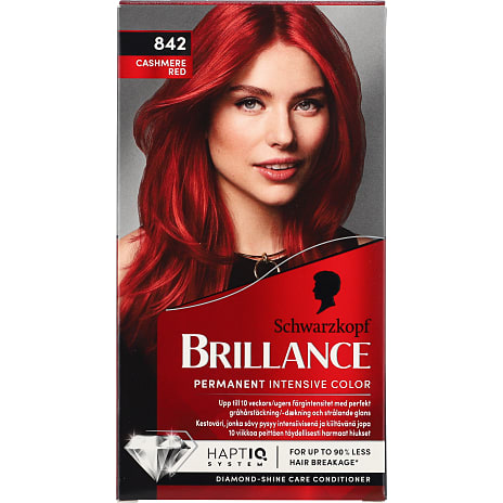 Schwarzkopf Permanent Hårfarve 842 Cashmere Red Med Serum