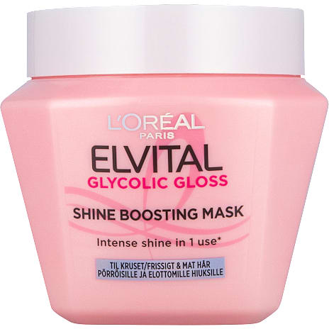 L'Oréal Paris Glycolic Gloss Shine Boosting Hårkur Kruset Hår