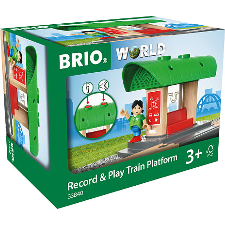 BRIO 33840 Togstation Med Lydoptager