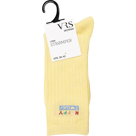 VRS Dame Tennisstrømper Str. 35/38 Gul