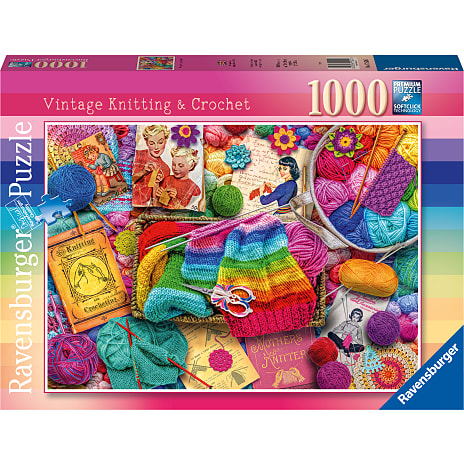 Ravensburger Vintage Knitting & Crochet Puslespil 1000 Brikker