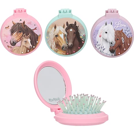 Miss Melody Hårbørste med Spejl Assorteret