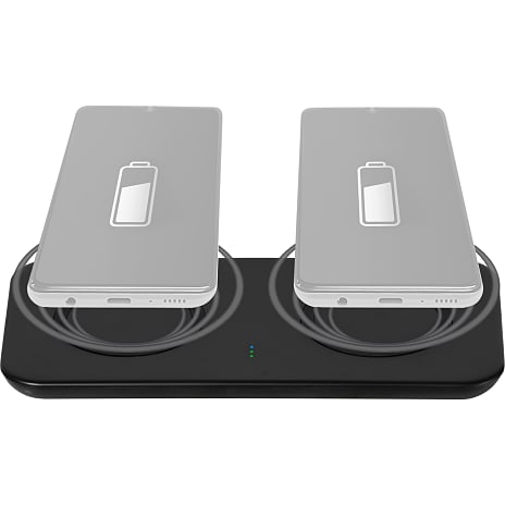Vivanco Trådløs Dual Oplader Sort