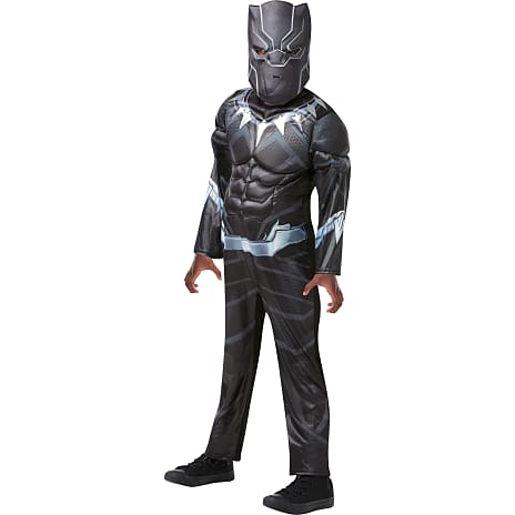 Rubies Black Panther Deluxe Heldragt og Maske Str. 116