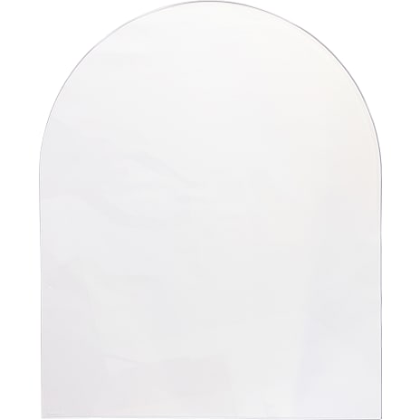 Morsø Halvcirkel glasgulvplade m. logo