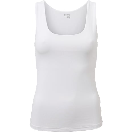 VRS dame vendbar mikrofiber tanktop str. L - hvid 1 stk.