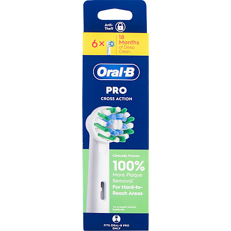 Oral-B Pro Cross Action tandbørstehoveder 6-pak 1 stk.