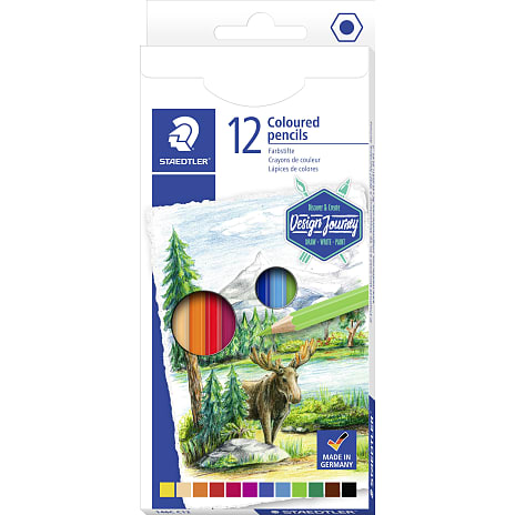 Staedtler farveblyant 12 stk. - assorterede farver 1 stk.