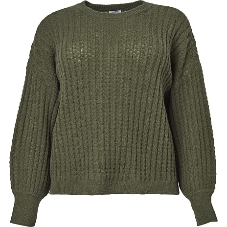 VRS Dame Striktrøje Str. 52 Oliven
