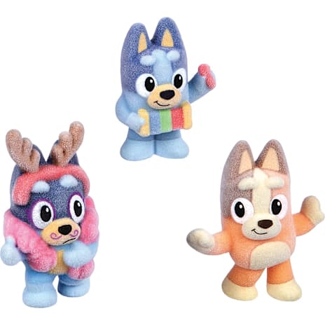 Bluey Fuzzies Figurer 3-pak - assorteret