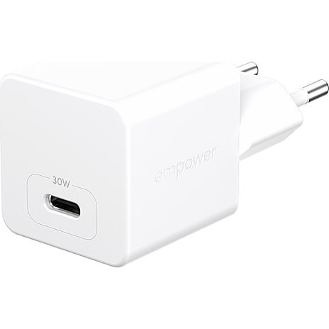 empower by PanzerGlass Turbo 30W oplader - Silver White 1 stk.