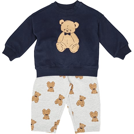 VRS baby sweatsæt str. 80 - blå