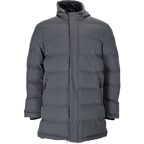 VRS herre lang pufferjakke str. 4XL - grå 1 stk.