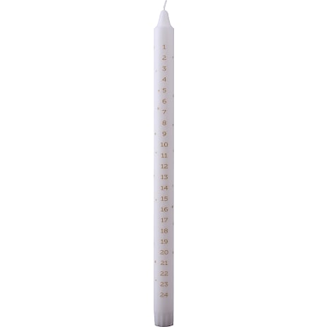 Windsor Kalenderlys ren stearin 35x2,3 cm