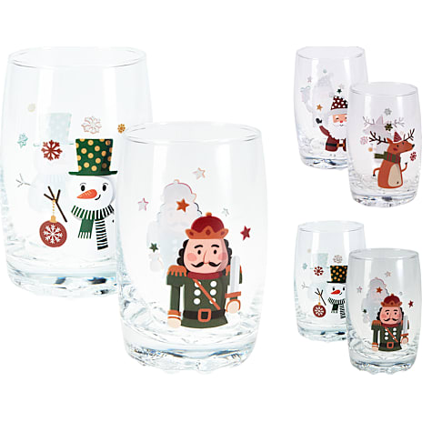 Glas Med Nøddeknækkerdesign 2-pak