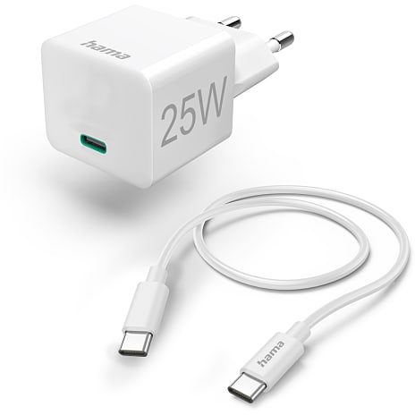 HAMA ladekabel 1,5 meter 25 W - hvid 1 stk.