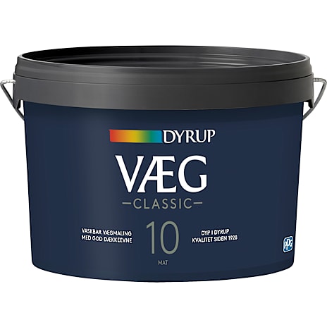 Dyrup vægmaling Classic 2,25 liter - hvid 2250 ml