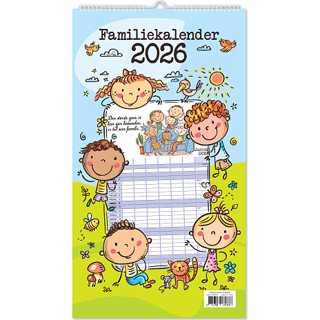 1Conzept Familiekalender 2026 Tegninger
