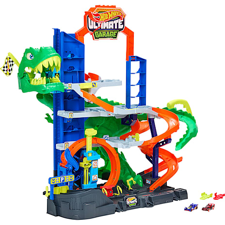 Hot Wheels T-rex Garage
